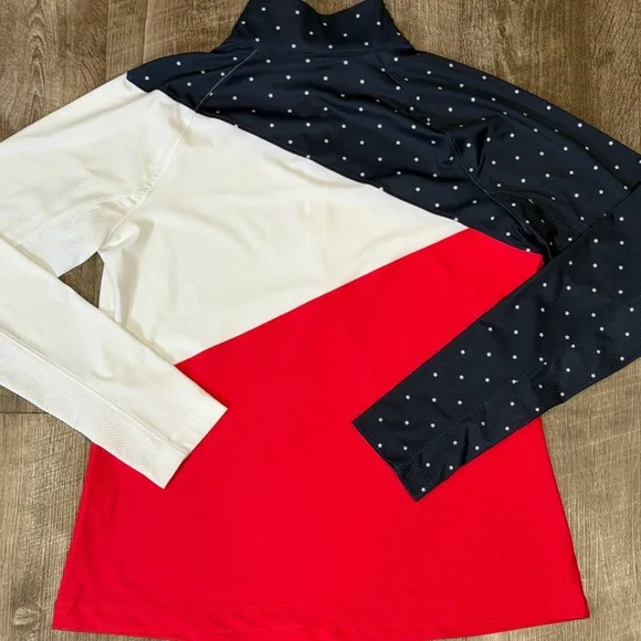Lady Hagen Stars and Stripes activewear pullover womens size medium - Picture 7 of 7